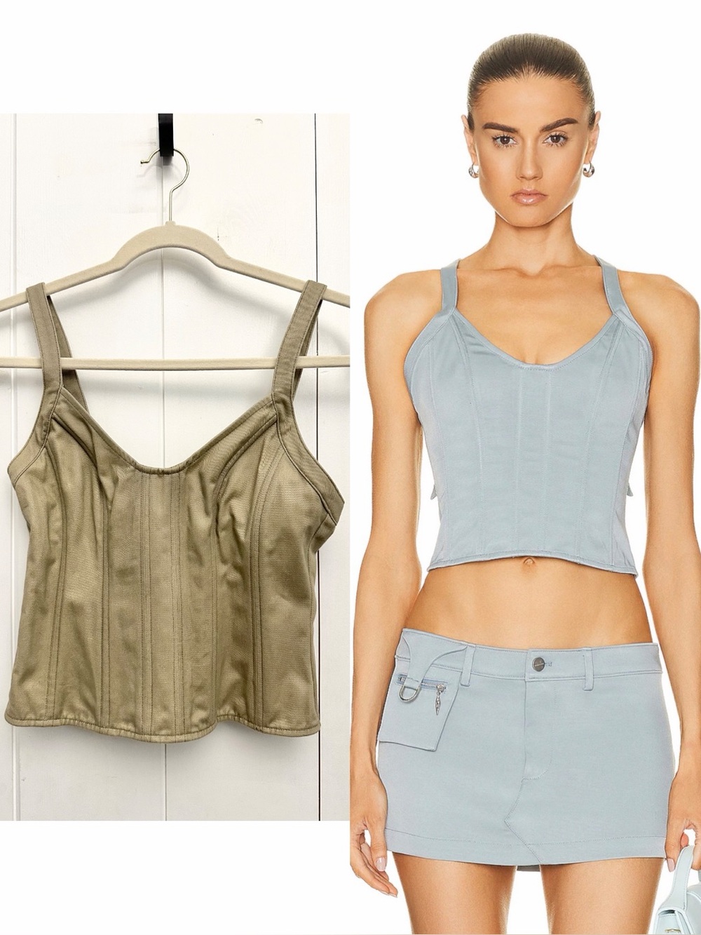 Miaou Valda Corset In Sage Size XS